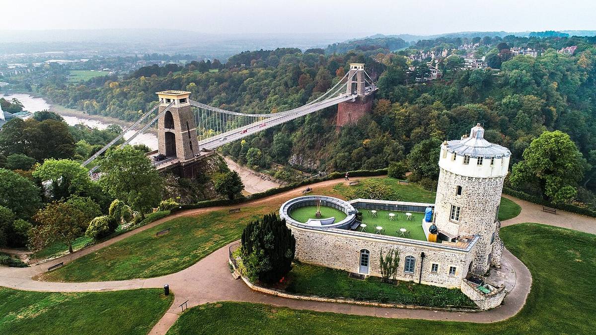 Clifton Suspension Bridge and the Clifton Observatory, Bristol